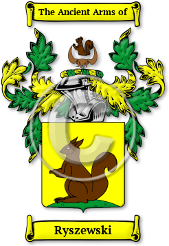 Ryszewski Family Crest Download (jpg) Legacy Series - 150 DPI