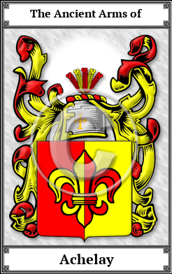 Achelay Family Crest Download (JPG)  Book Plated - 150 DPI