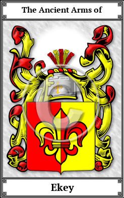 Ekey Family Crest Download (JPG) Book Plated - 600 DPI