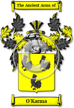 O'Karma Family Crest Download (JPG) Legacy Series - 600 DPI