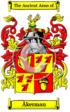 Åkerman Family Crest Download (JPG) Heritage Series - 300 DPI