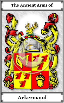 Ackermand Family Crest Download (JPG)  Book Plated - 150 DPI