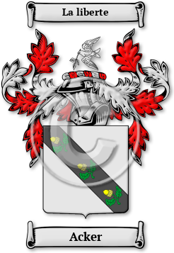 Acker Family Crest Download (jpg) Legacy Series - 150 DPI