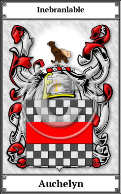Auchelyn Family Crest Download (JPG) Book Plated - 600 DPI