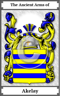 Akelay Family Crest Download (JPG)  Book Plated - 150 DPI