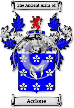 Acclone Family Crest Download (jpg) Legacy Series - 150 DPI