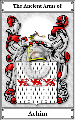 Achim Family Crest Download (JPG)  Book Plated - 150 DPI