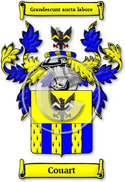 Couart Family Crest Download (jpg) Legacy Series - 150 DPI