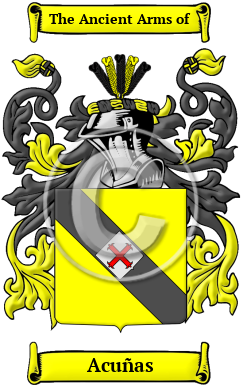 Acuñas Family Crest/Coat of Arms