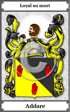 Addare Family Crest Download (JPG)  Book Plated - 150 DPI