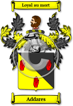 Addares Family Crest Download (jpg) Legacy Series - 150 DPI