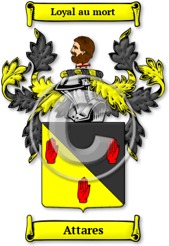 Attares Family Crest Download (jpg) Legacy Series - 150 DPI