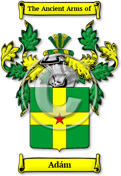 Adám Family Crest Download (jpg) Legacy Series - 150 DPI