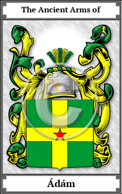 Ádám Family Crest Download (JPG)  Book Plated - 150 DPI