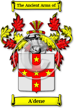 A'dene Family Crest Download (jpg) Legacy Series - 150 DPI
