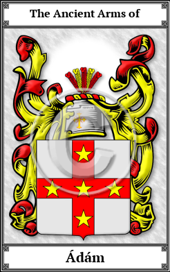 Ádám Family Crest Download (JPG)  Book Plated - 150 DPI