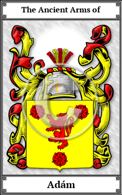 Adám Family Crest Download (JPG)  Book Plated - 150 DPI
