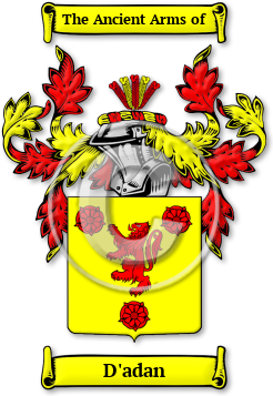D'adan Family Crest Download (jpg) Legacy Series - 150 DPI
