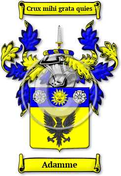 Adamme Family Crest Download (JPG) Legacy Series - 600 DPI