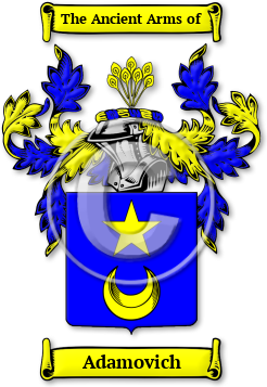 Adamovich Family Crest Download (jpg) Legacy Series - 150 DPI
