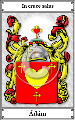 Ádám Family Crest Download (JPG) Book Plated - 600 DPI
