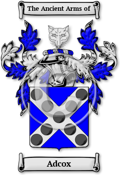 Adcox Family Crest Download (jpg) Legacy Series - 150 DPI
