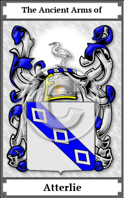 Atterlie Family Crest Download (JPG) Book Plated - 600 DPI