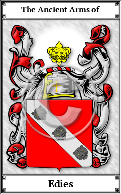 Edies Family Crest Download (JPG)  Book Plated - 150 DPI