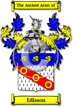 Edisson Family Crest Download (JPG) Legacy Series - 600 DPI