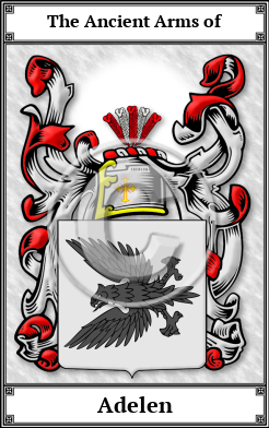 Adelen Family Crest Download (JPG)  Book Plated - 150 DPI