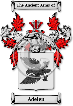 Adelen Family Crest Download (jpg) Legacy Series - 150 DPI