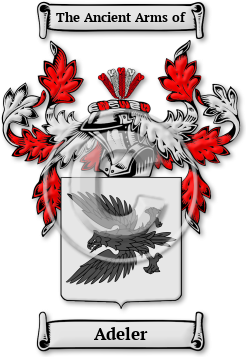 Adeler Family Crest Download (jpg) Legacy Series - 150 DPI