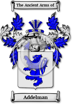 Addelman Family Crest Download (jpg) Legacy Series - 150 DPI