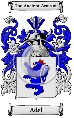 Adel Family Crest Download (JPG) Heritage Series - 600 DPI