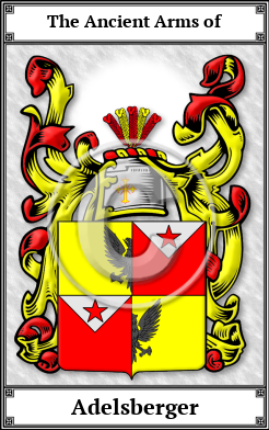 Adelsberger Family Crest Download (JPG)  Book Plated - 150 DPI