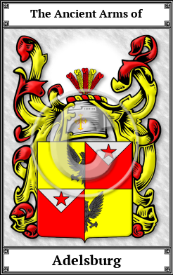 Adelsburg Family Crest Download (JPG) Book Plated - 600 DPI