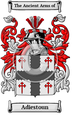 Adiestoun Family Crest/Coat of Arms