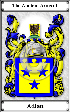 Adlan Family Crest Download (JPG) Book Plated - 600 DPI