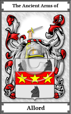 Allord Family Crest Download (JPG) Book Plated - 600 DPI