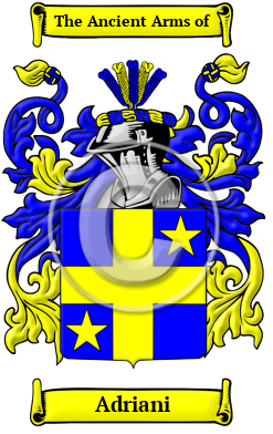 Adriani Family Crest/Coat of Arms