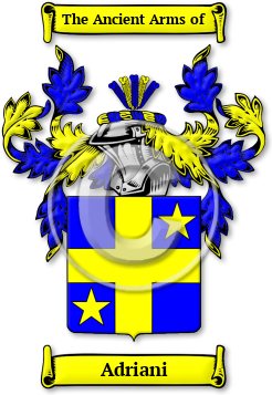 Adriani Family Crest Download (jpg) Legacy Series - 150 DPI