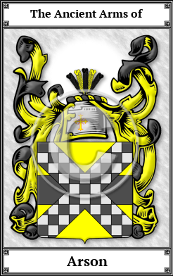 Arson Family Crest Download (JPG)  Book Plated - 150 DPI
