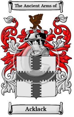 Acklack Family Crest/Coat of Arms