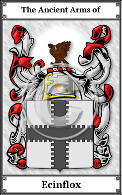 Ecinflox Family Crest Download (JPG)  Book Plated - 150 DPI