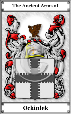 Ockinlek Family Crest Download (JPG)  Book Plated - 150 DPI