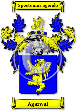 Agarwal Family Crest Download (jpg) Legacy Series - 150 DPI