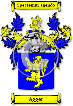 Agger Family Crest Download (jpg) Legacy Series - 150 DPI