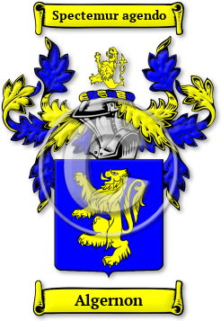 Algernon Family Crest Download (jpg) Legacy Series - 150 DPI