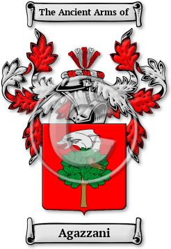 Agazzani Family Crest Download (JPG) Legacy Series - 600 DPI