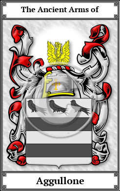 Aggullone Family Crest Download (JPG)  Book Plated - 150 DPI